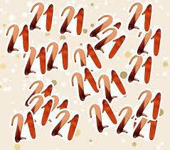 Rose Gold Confetti 21st Birthday
