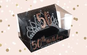 Rose Gold 50th Birthday Tiara