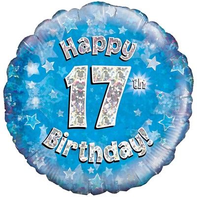 Balloon-17th Birthday Blue