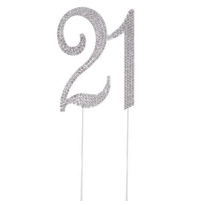 Diamante Cake Topper 21st