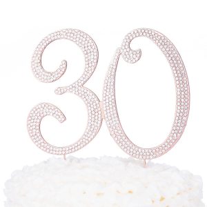 Diamante Cake Topper 30th