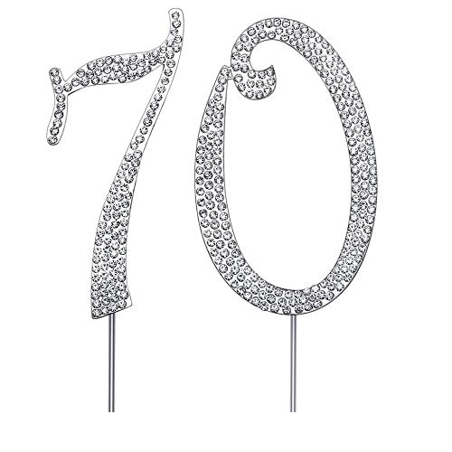 Diamante Cake Topper 70th