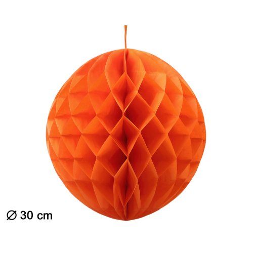 HONEYCOMB BALL 30CM ORANGE
