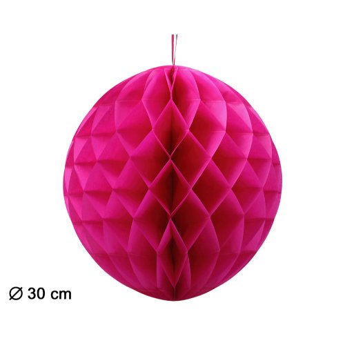 HONEYCOMB BALL 30CM FUCHSIA