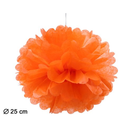POMPOM 25CM ORANGE