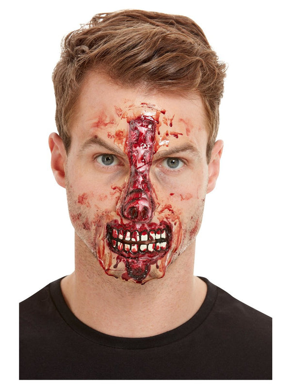 Exposed Nose and Mouth Latex Wound