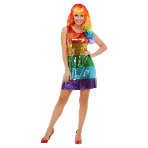 All That Glitters Rainbow Costume, Multi-Coloured