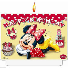 Minnie mouse happy birthday 2D