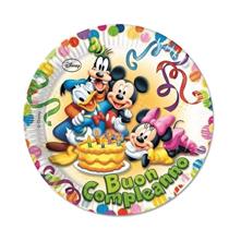 Mickey Buon Compleanno Plates
