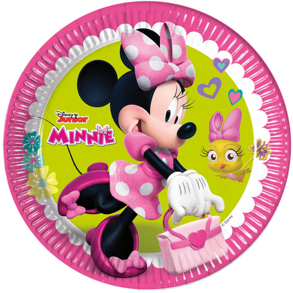 Minnie and Bird Plates