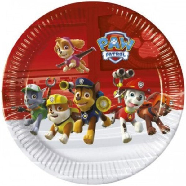 8 Paw Patrol Plates 18cm