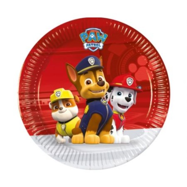 8 Paw Patrol Plates 23cm