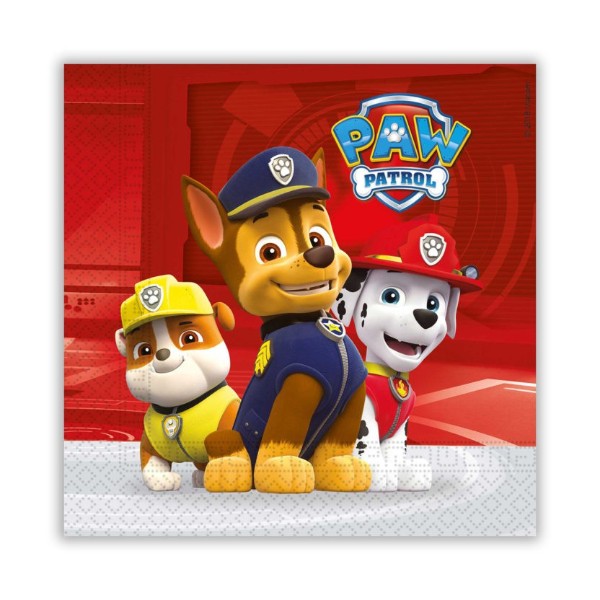 20 Paw Patrol Napkins 33cm