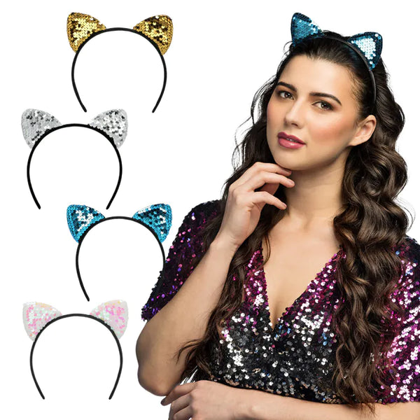 Tiara cat Sequins 4 ass.