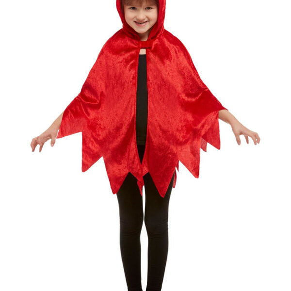 Devil Hooded Cape, Red