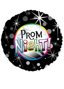 Balloon-Prom Night Black with Colours