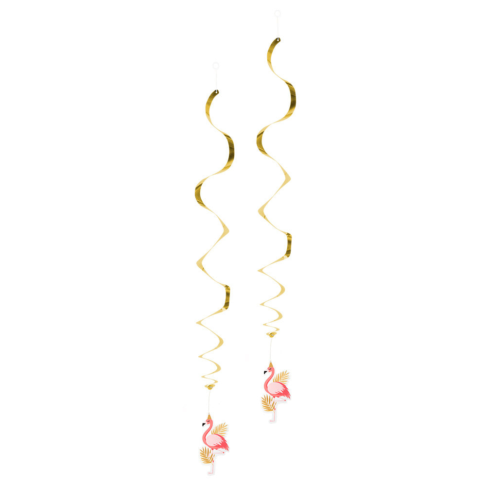 Decoration swirls Flamingo