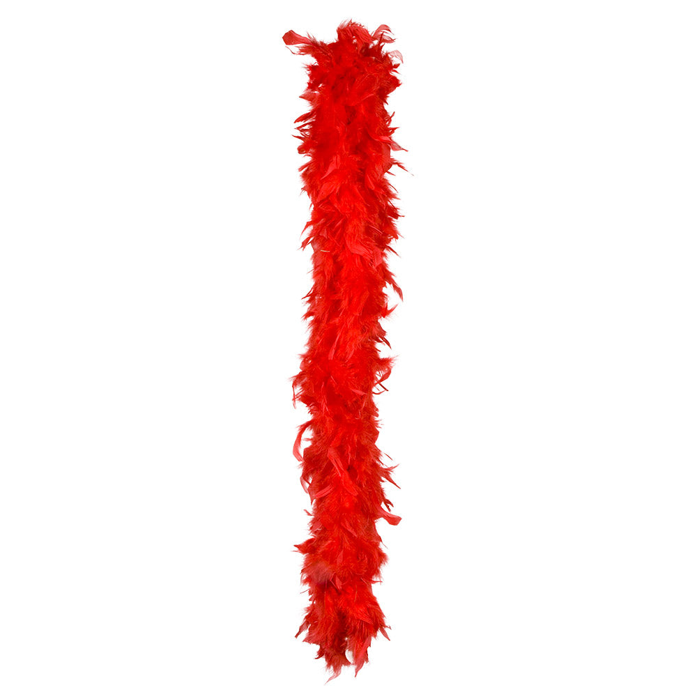 Feather boa red