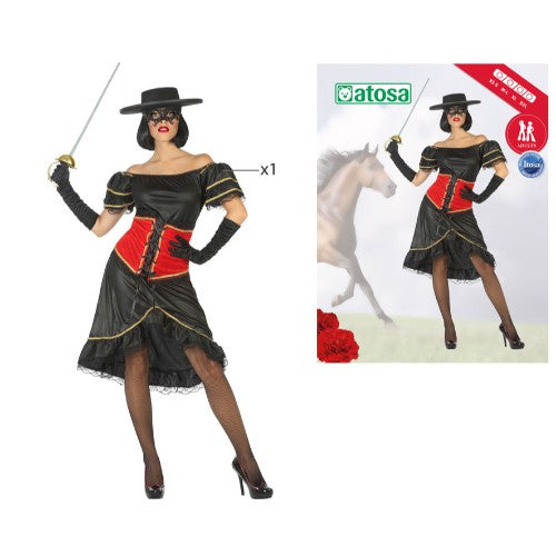COSTUME MASKED WOMAN M-L