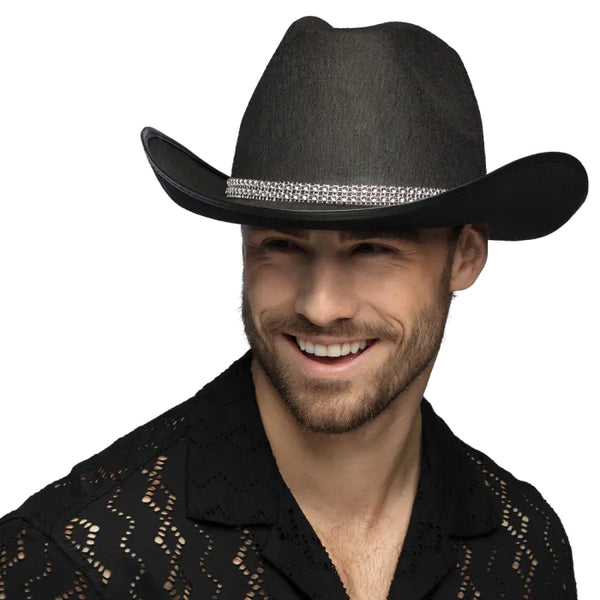 Cowboy hat Daisy black