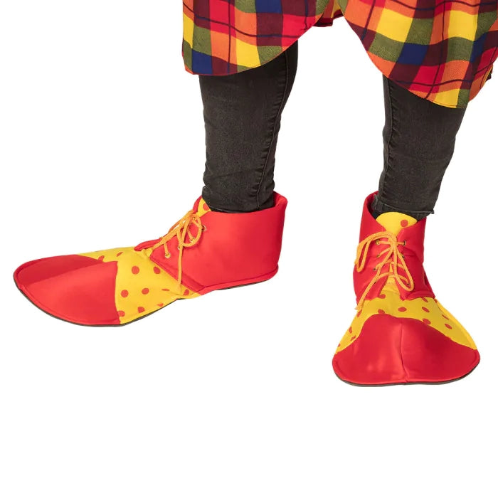 Pair fabric clown shoes