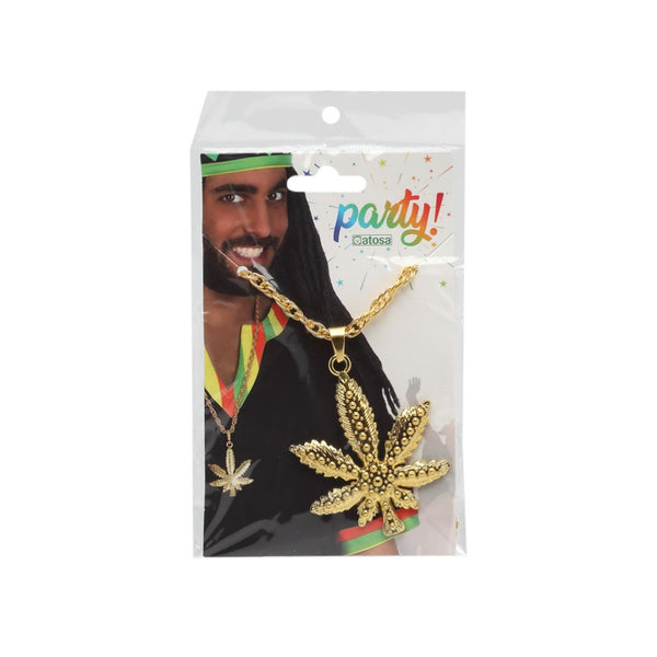 WEED JAMAICAN NECKLACE GOLDEN