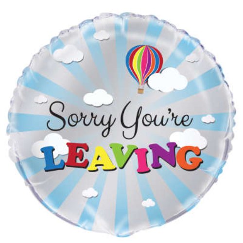 Sorry you're leaving 18