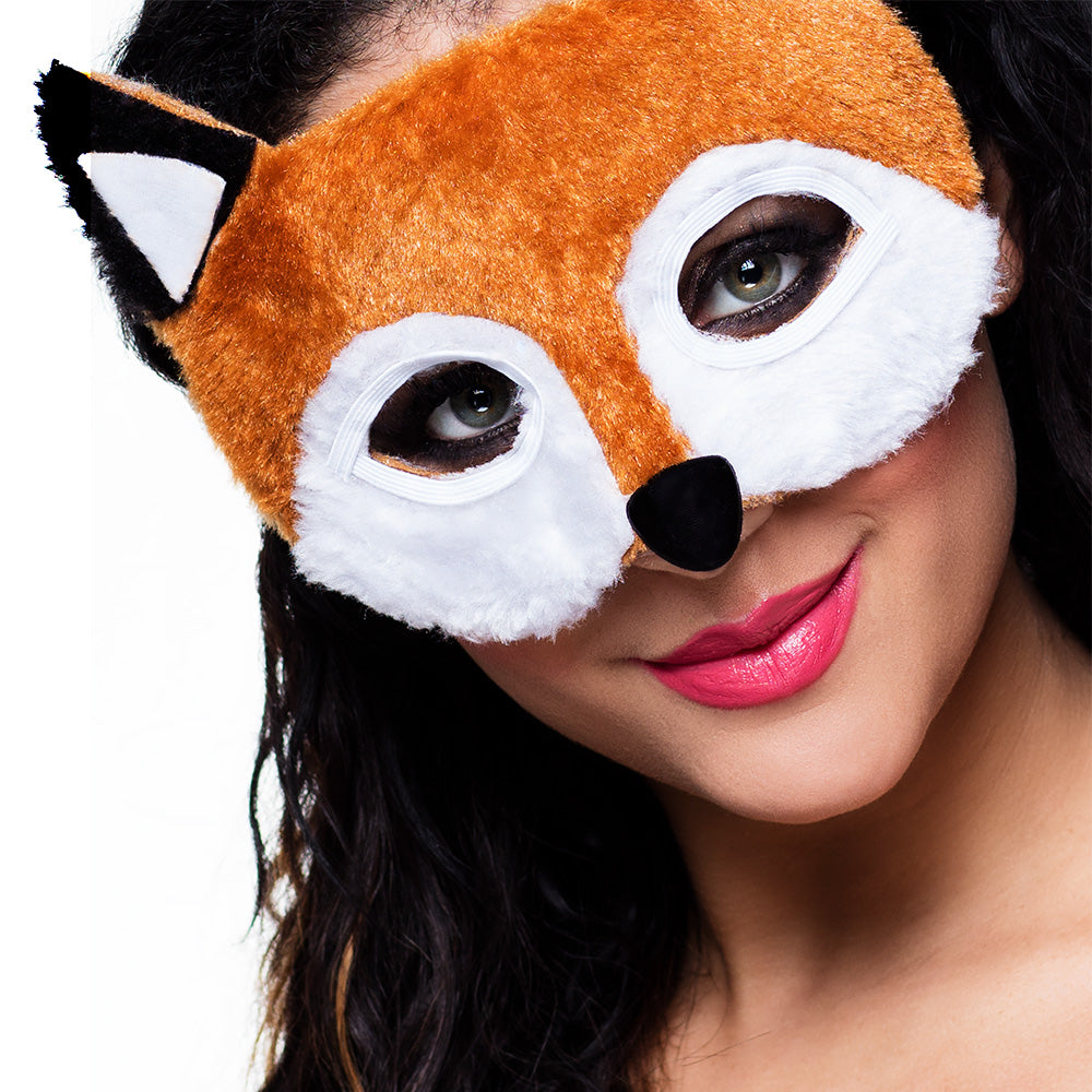 Plush half mask Fox