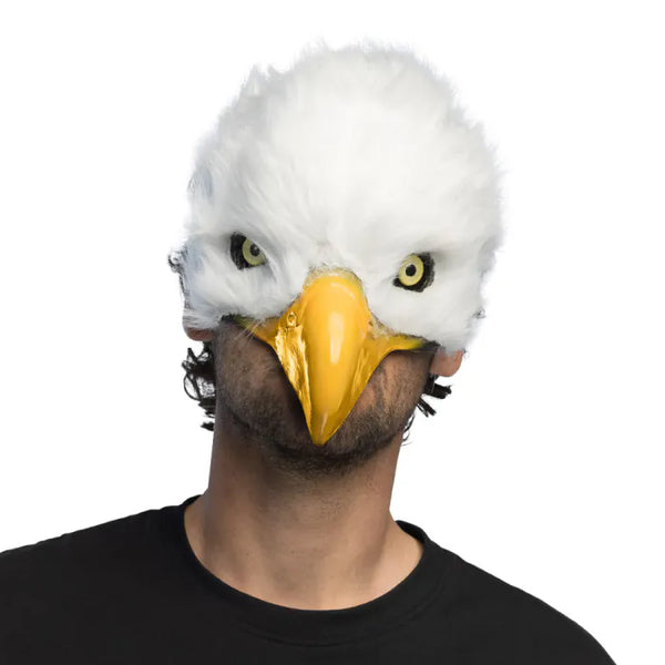 Plush half mask White eagle