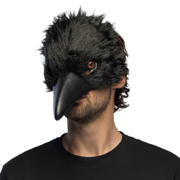 Plush half mask Crow