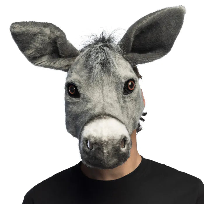 Plush half mask Donkey
