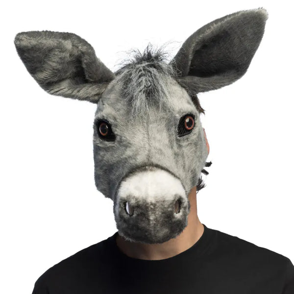 Plush half mask Donkey