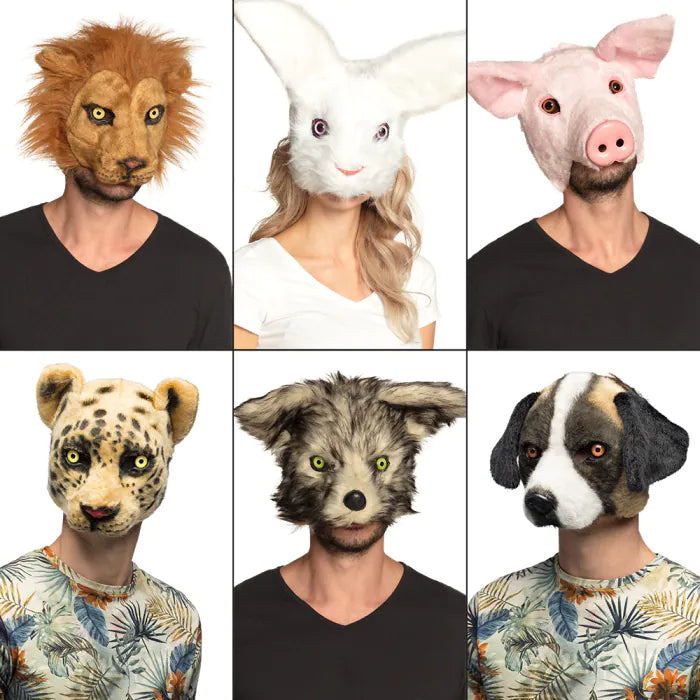 Plush half mask Animal
