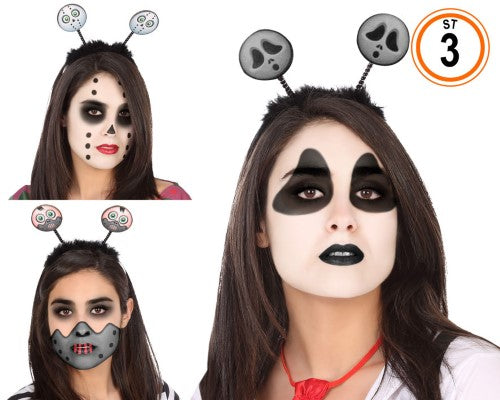 Halloween Headband 3 Ass.