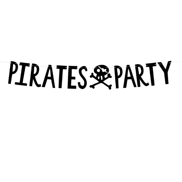 Banner Pirates Party, black