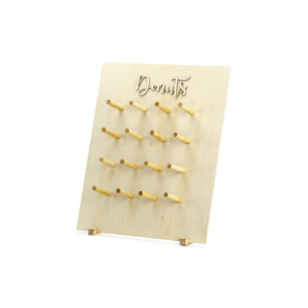 Donut Wall, natural wood