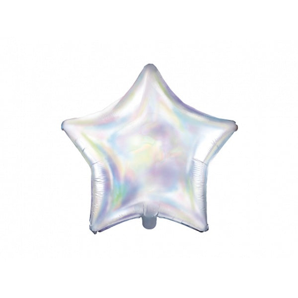 Foil Balloon Star, 48cm, iridescent