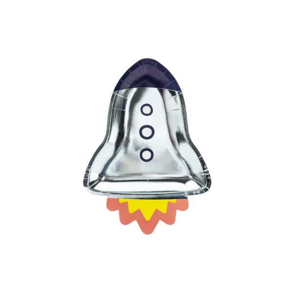Paper plates Space Party - Rocket