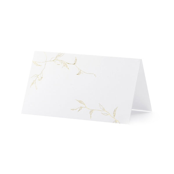 Place cards - Branches, gold
