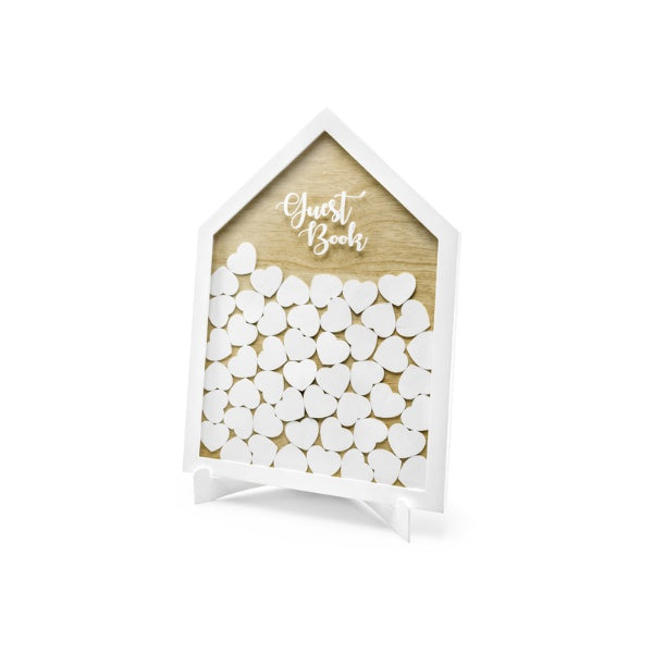 Wooden guest book