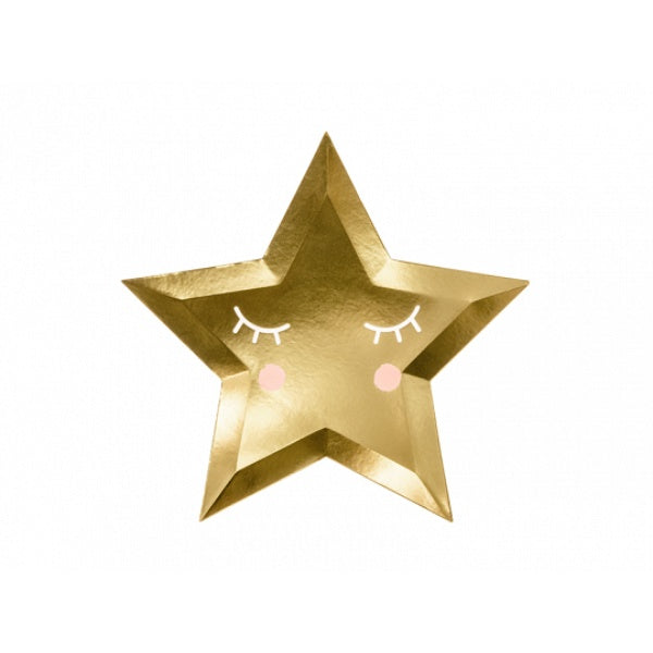 Plates Little Star - Star, golden