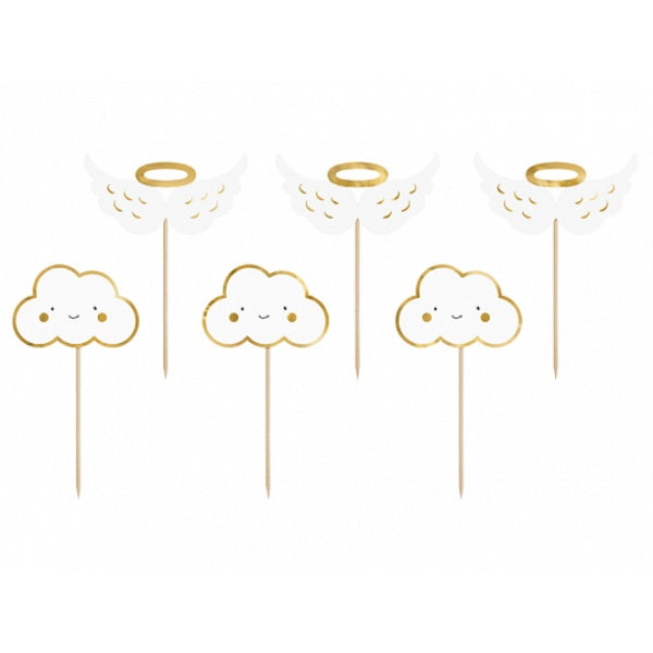Cupcake toppers - Clouds and Wings