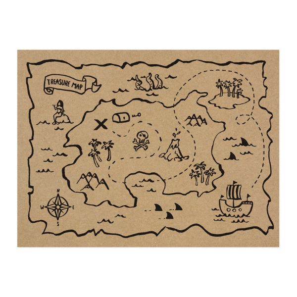 Paper placemats Pirates Party
