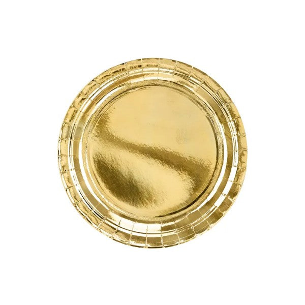 Plates, gold, 23cm