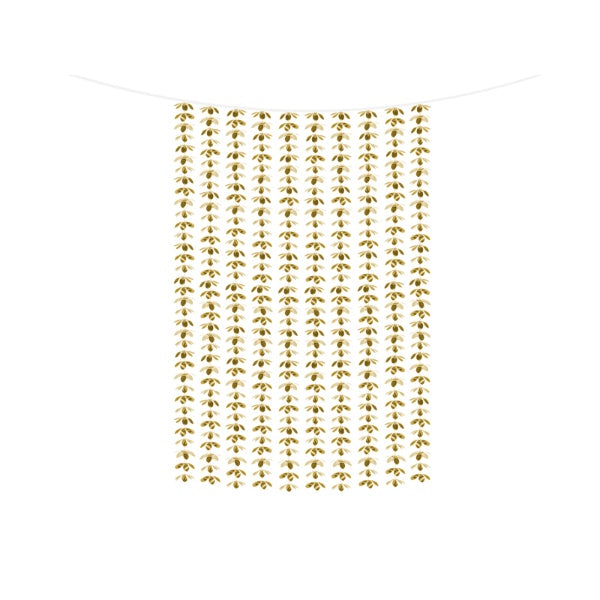 Backdrop - Flowers, gold