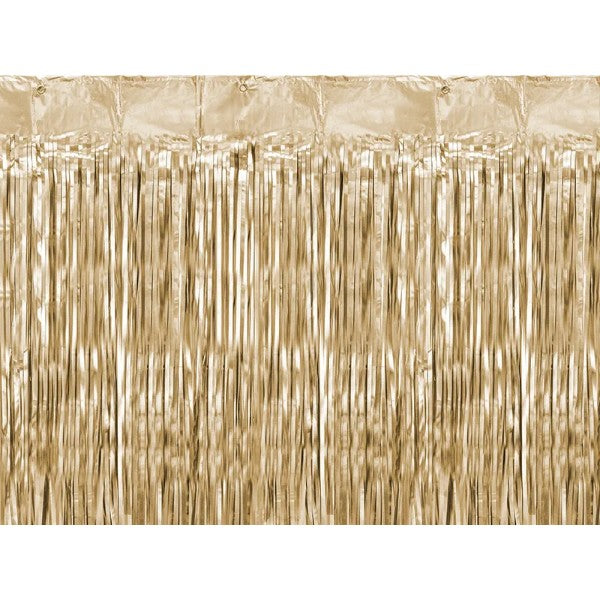 Party curtain, gold