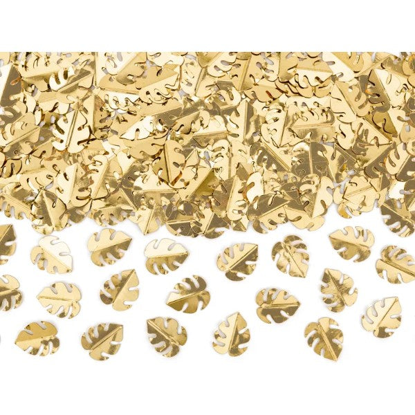 Metallic confetti Leafs, gold, 15g