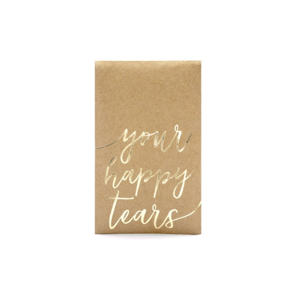 Pocket tissues Your happy tears, gold