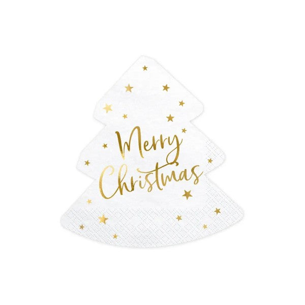 Napkins Christmas tree - Merry Christmas.