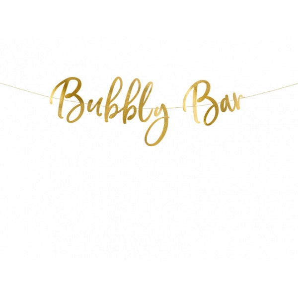 Banner Bubbly Bar, gold